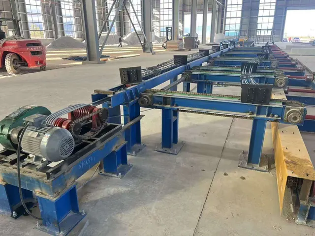 Concrete sleeper plant